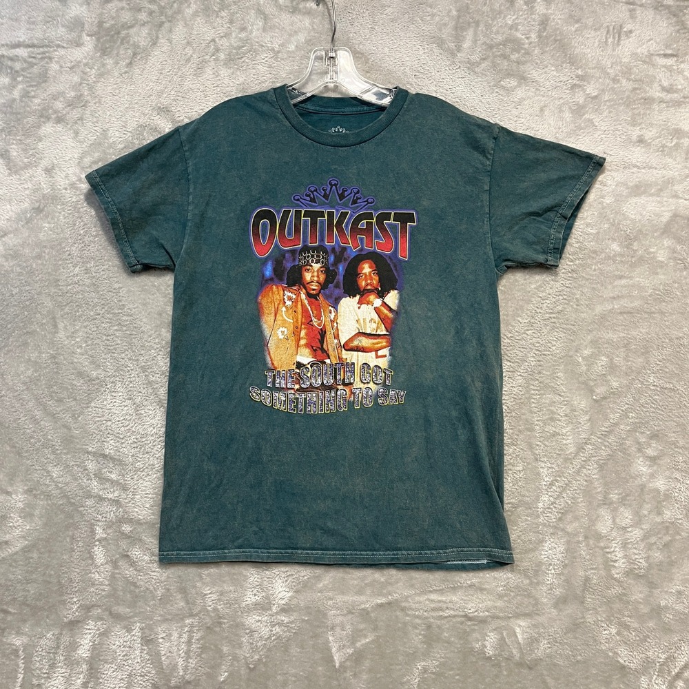 Outkast Graphic T-Shirt Mens Medium Teal The South Got Something To Say Tee